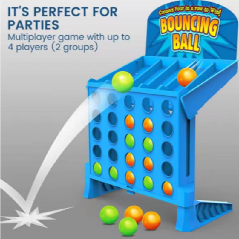 Cocktail Shaker Set - Bouncing Linking Shots Board Game, Connect