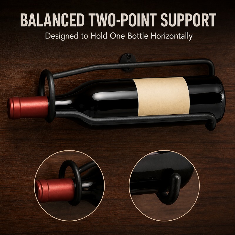 Wine Beer Rack - Wall‑Mounted Metal Wine Rack Modern European