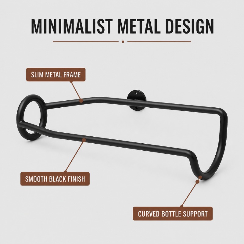 Wall‑Mounted Metal Wine Rack M - Wine Beer Rack review and price