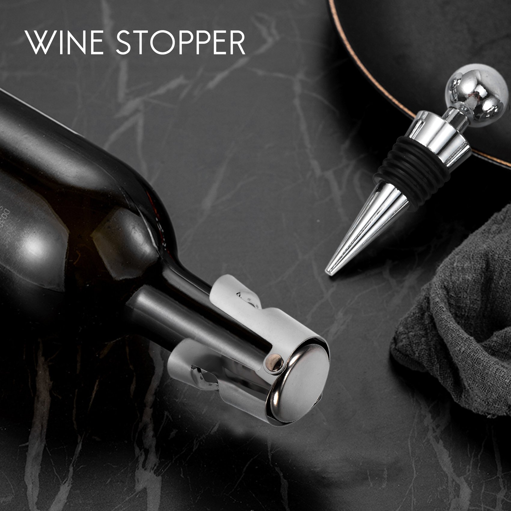 J1UL1N Wine Champagne Bottle S - Wine Stopper Vacuum review and price