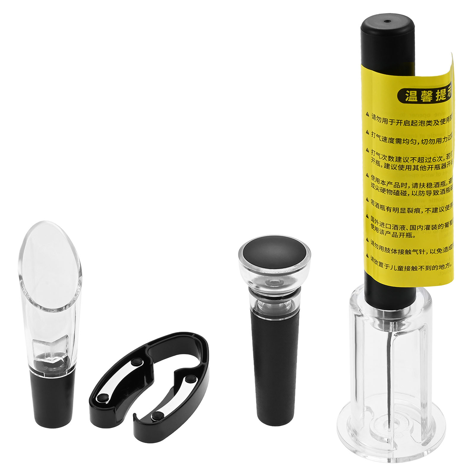 4Pcs Portable Air Pressure Pum - Wine Stopper Vacuum review and price