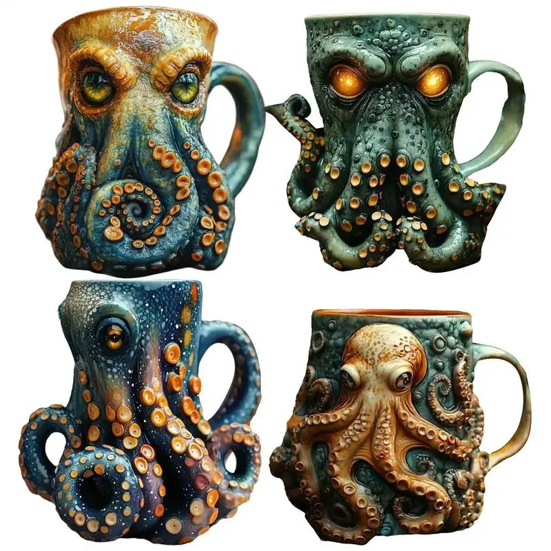 Octopus Beer Coffee Mugs Model - Wine Beer Coffee Drink review and price