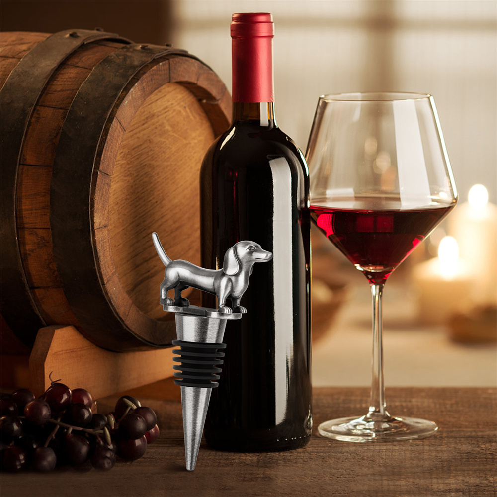 Wine Bottle Stopper Dachshund  - Wine Stopper Vacuum review and price