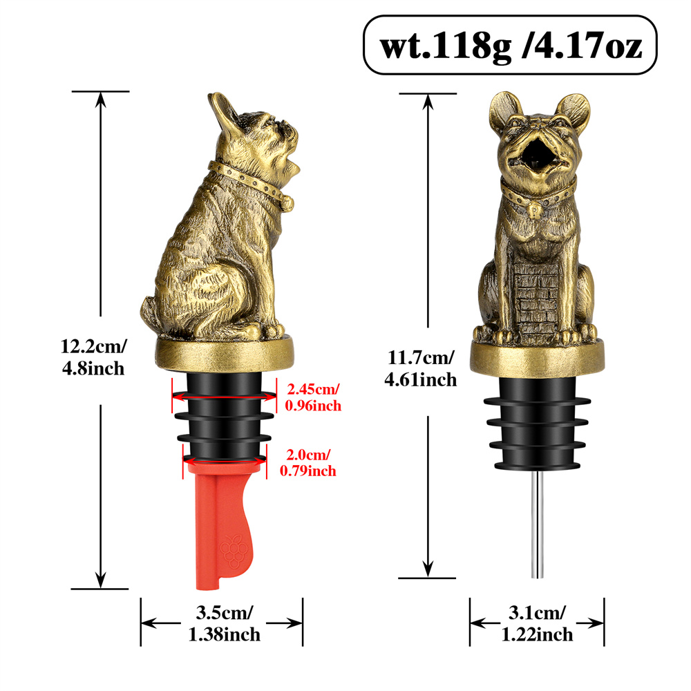 Cute French Bulldog Wine Pouer - Wine Stopper Vacuum review and price