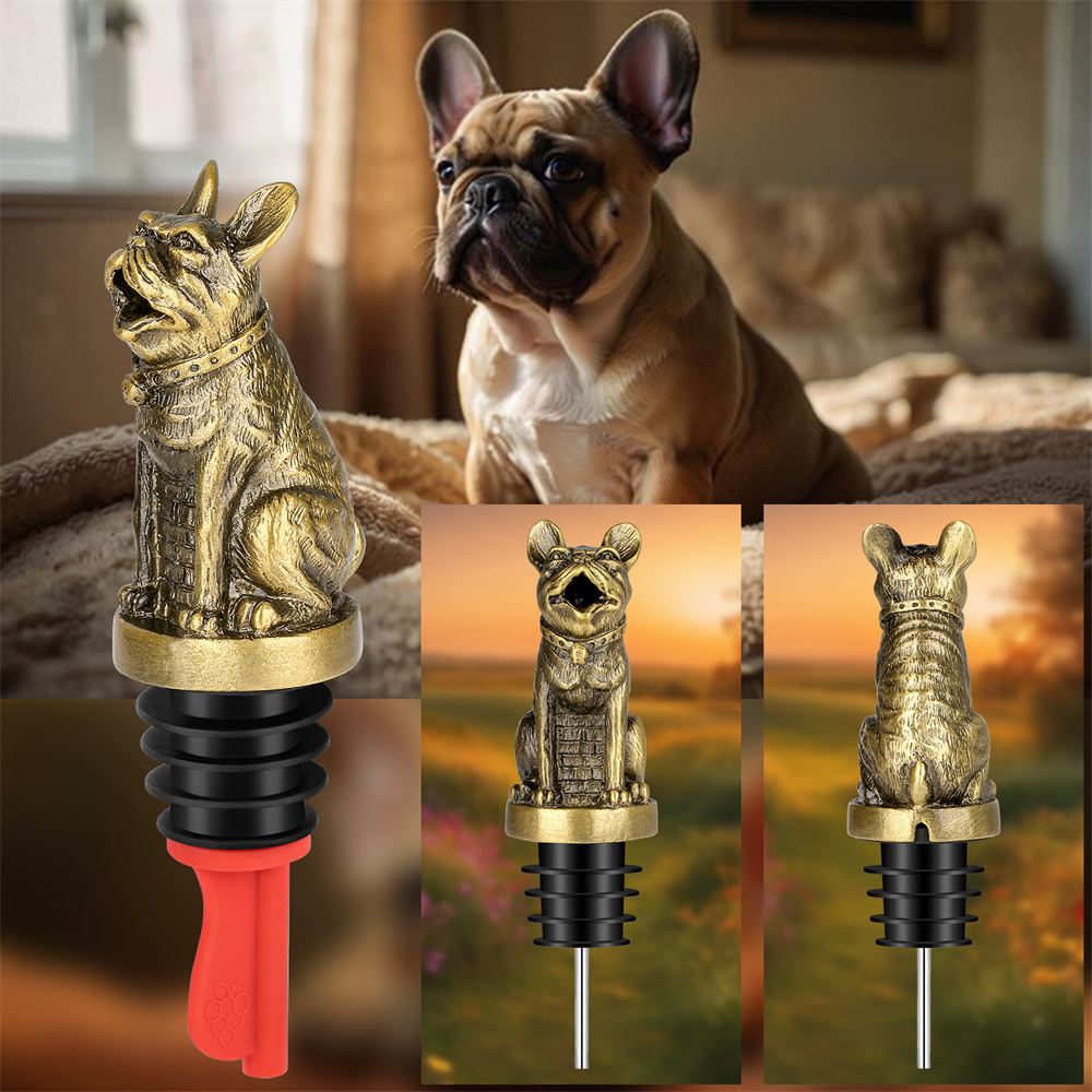 Cute French Bulldog Wine Pouer - Wine Stopper Vacuum review and price