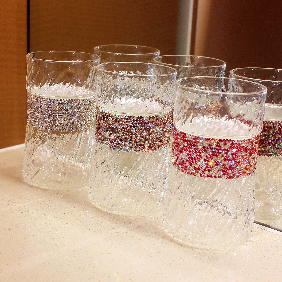 410ml Bling Diamond  Glass Cup - Wine Beer Coffee Drink review and price