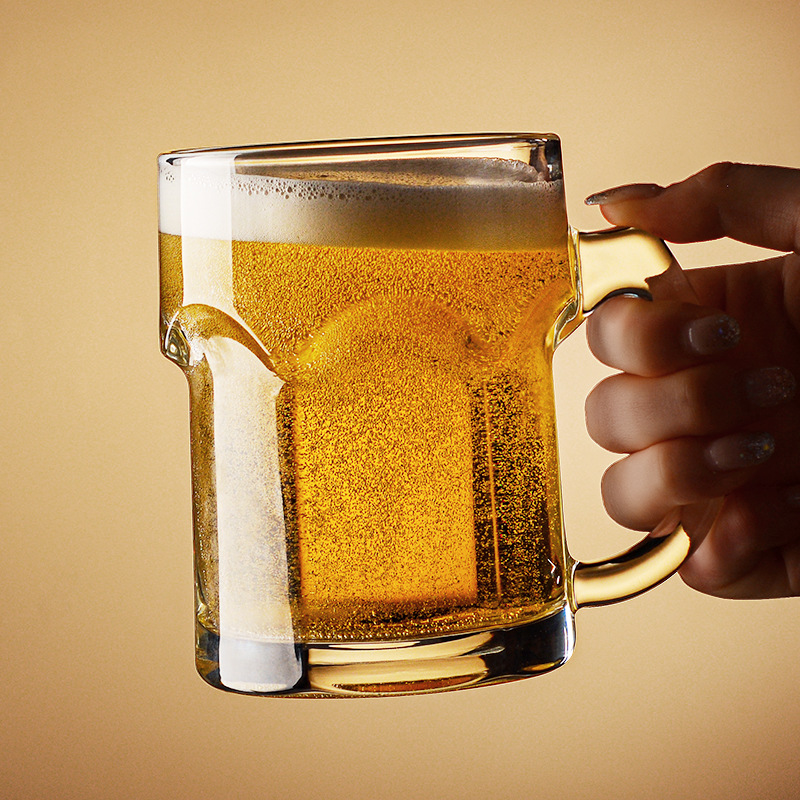 Household beer mug with handle - Wine Beer Red review and price