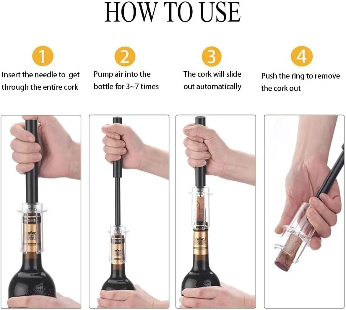 Air Pump Wine Bottle Opener Ai - Wine Stopper Vacuum review and price